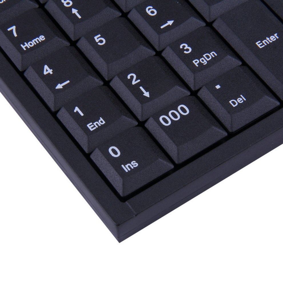 1pc mini USB Wired Numeric Keyboard Keypad Adapter 19 Keys for Laptop PC Black Newest