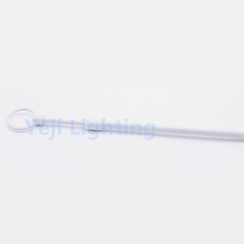 M10 thread Telescopic tube flexible pipe Telescopic pole alloy hollow pipe with hook ceiling rose ceiling canopy ceiling plate: white closed hook / 50cm to 100cm