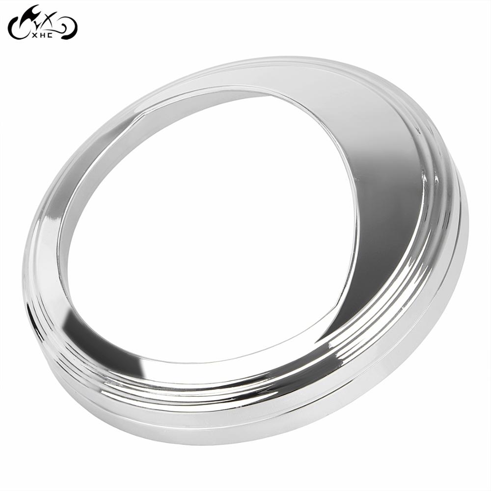 Cadre de compteur de vitesse chromé, 5 pouces, pour Harley, Softail, Springer, FXST, Road Glide, FLTRX, Sportster, 883, 1200