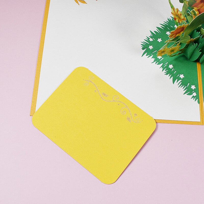 Pop-Up Flower Card Flora 3D Greeting Card for Birthday Mothers Father's Day Graduation Wedding Anniversary Get Well Sympathy