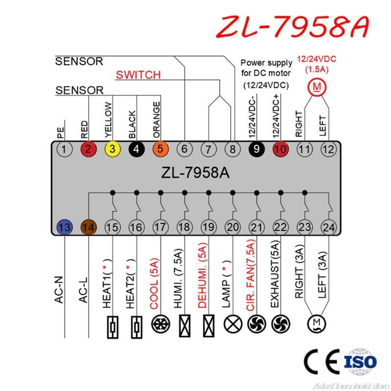 Digital Automatic Incubator Controller Egg Incubator Controller Egg Hatcher Temperature Humidity Incubator Controller