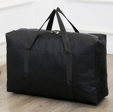 Cubos de embalaje de viaje Oxford, bolsa plegable grande, bolso de equipaje de viaje, bolsa de viaje portátil T671: black