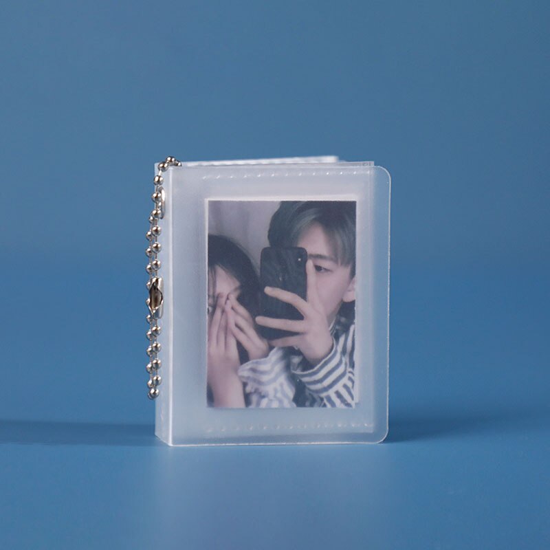 Koreansk stil 1 st fotoförvaring häfte film samlingsbok fotokort minialbum matt snygg kortpärm