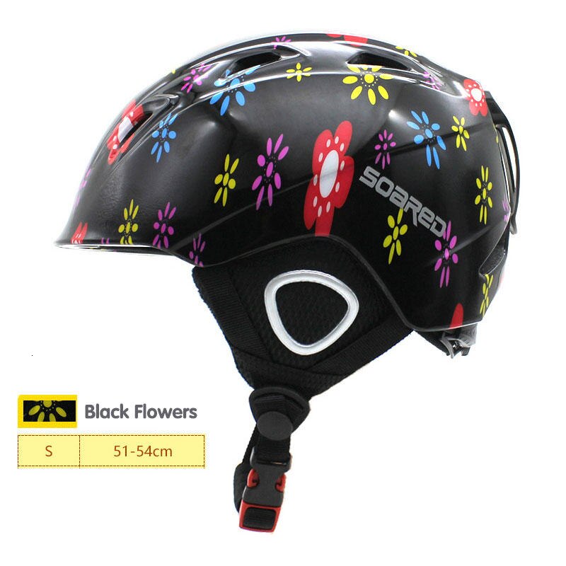 Casque de Ski pour enfants ultra-léger en plein air casque de Snowboard respirant Sport Roller-skate chapeau Satety moto casque protecteur de tête: Noir / M