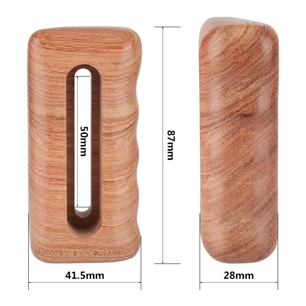 CAMVATE Wooden (Right &amp; Left) Handles With 1/4&quot;-20 Mounting Groove For DSLR Camera Cage Rig/DV Video Cage Rig Support System