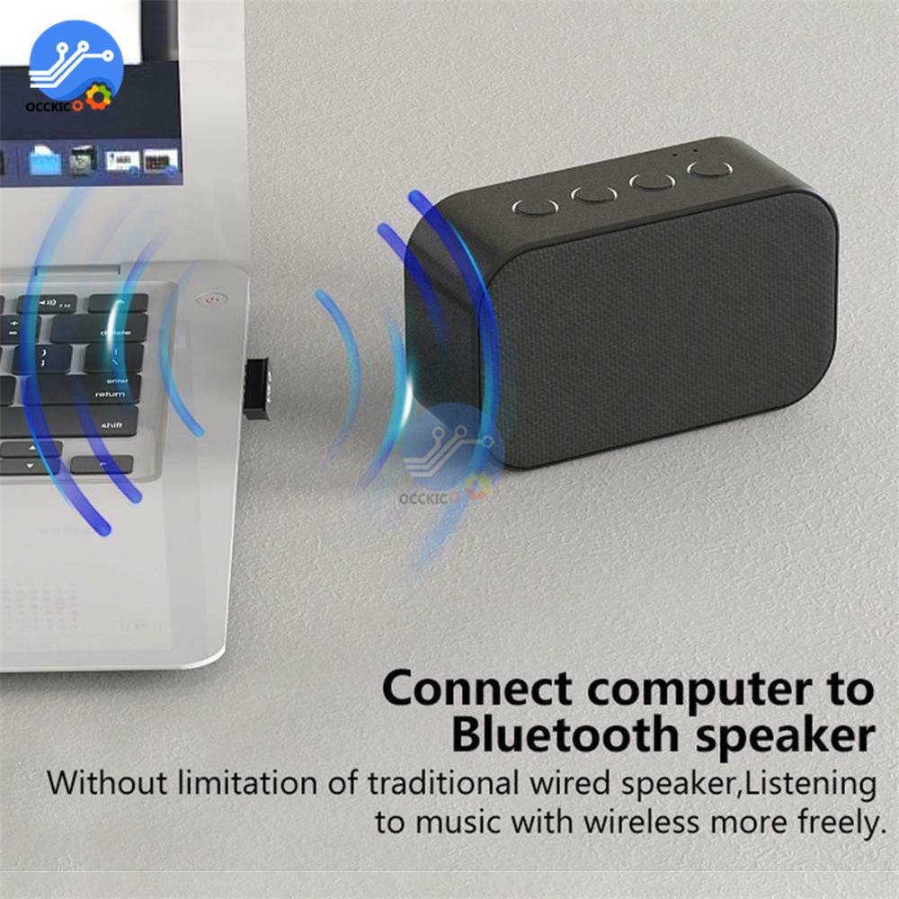 USB Bluetooth V5.0 Wireless Dongle Adapter For Windows PC Laptop Mouse keyboard Bluetooth Reciever Transmitter with DC Driver