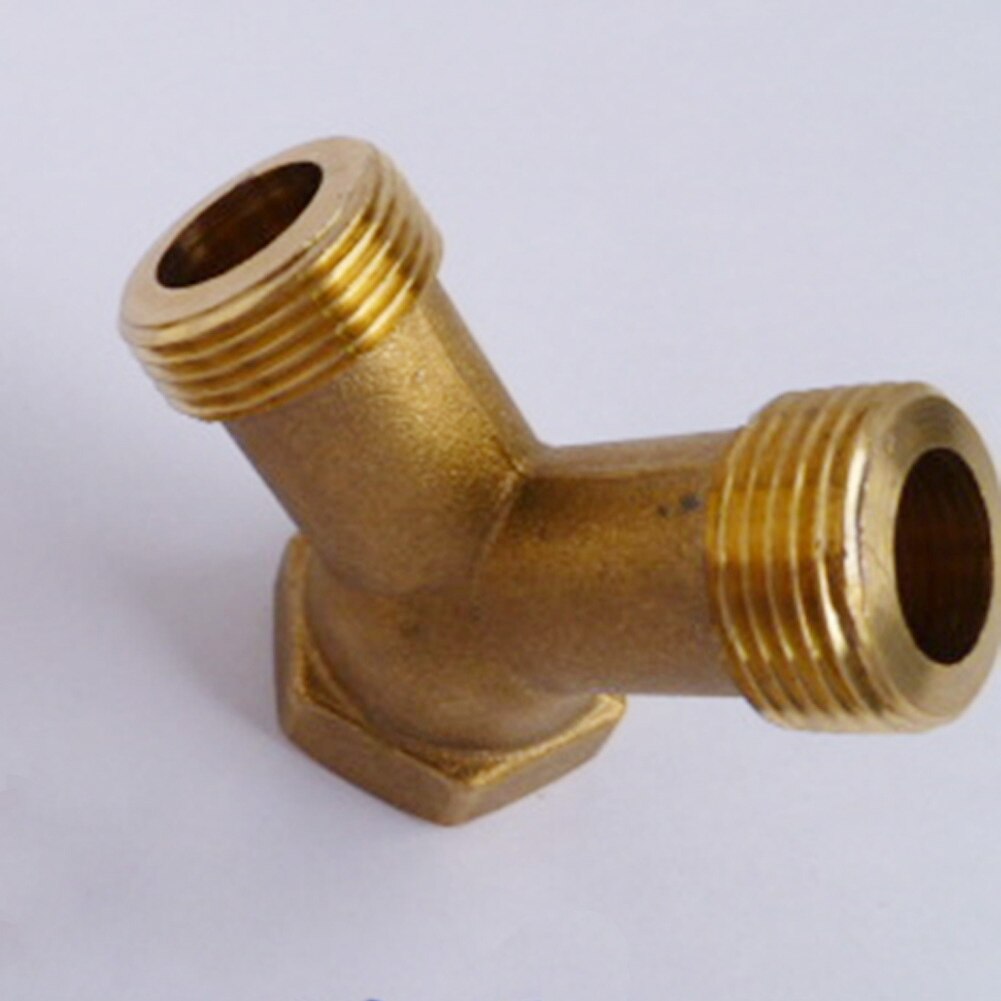 3/4" Washing Machine Hose Y Piece Splitter Connector Brass Union Swivel Joiner High Pressure