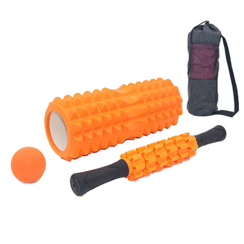 Yoga Foam Roller Column Fitness Pilates blocks Massage Sticks Balls Train Gym Massage Grid Trigger Point Therapy Physio Exercise: Orange2