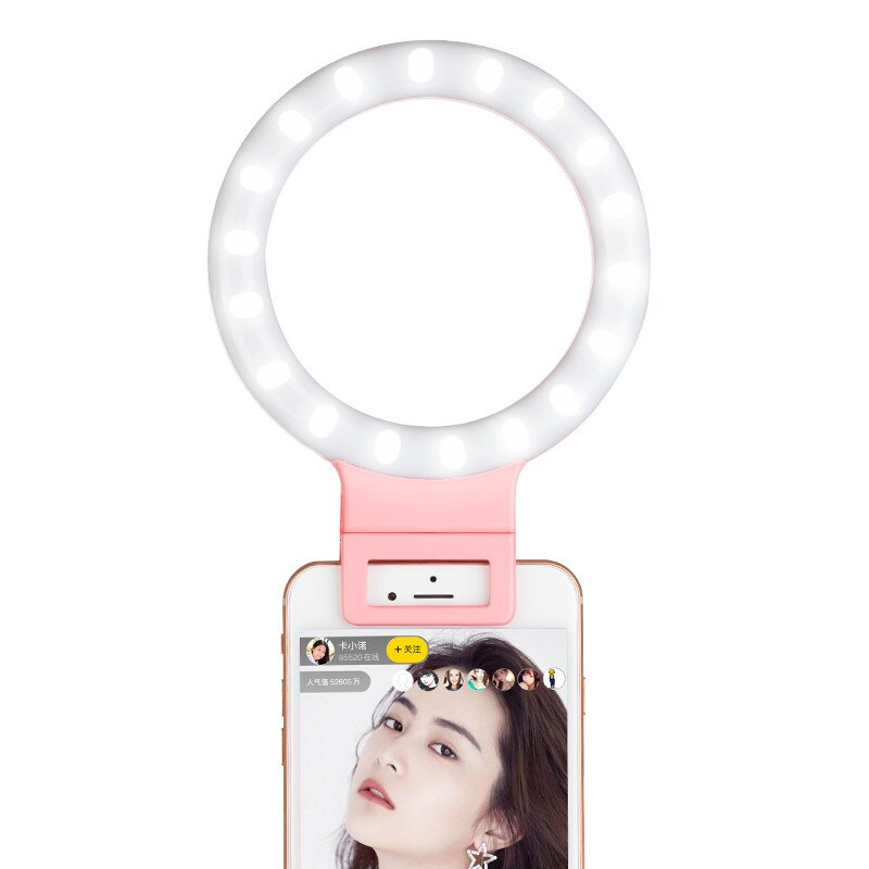 XixanLD10 LED Selfie Ring Licht Für Handys USB Ladung Füllen Licht Live Schönheit Lampe Schießen Video Ergänzende Selfie Beleuchtung