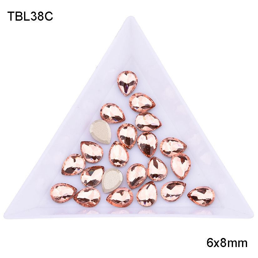 10 pcs nail kristallen stenen plaksteen ab steentjes 3d nail gems voor nail art decoraties arriveert levert TBL38: TBL38C