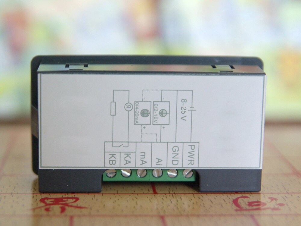 Digital Display Meter 0-10V 0-20mA 2-10V 4-20mA Analog Signal Eingang 0-10V anzeige Prozess Panel Meter Relais Heraus RS485 Port