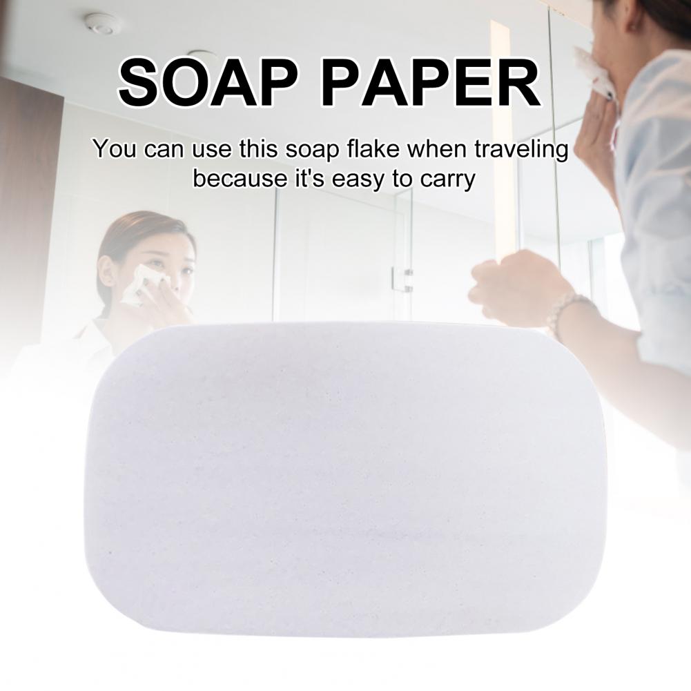 Paper Soap Slice Moderate Useful Healthy Quickly Dissolved Bath Soap Paper