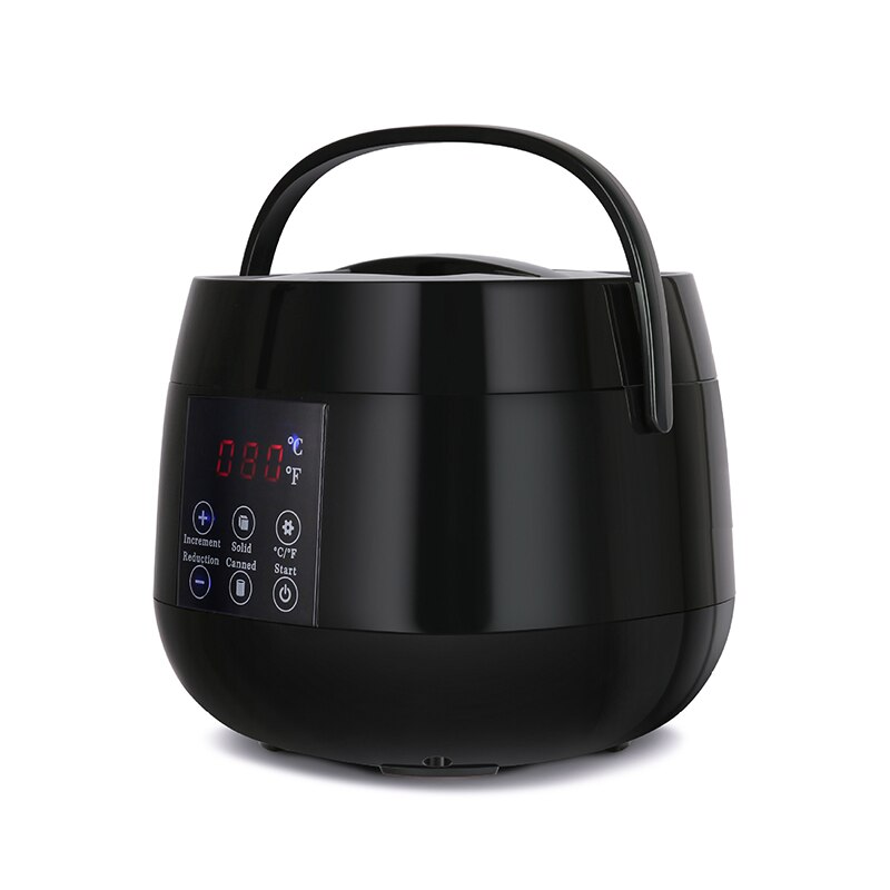 Chauffe-cire intelligent avec écran LCD, 500ml, appareil de spa pour éliminer les poils des pieds, des mains et du corps, chauffage rapide à la paraffine: black AU