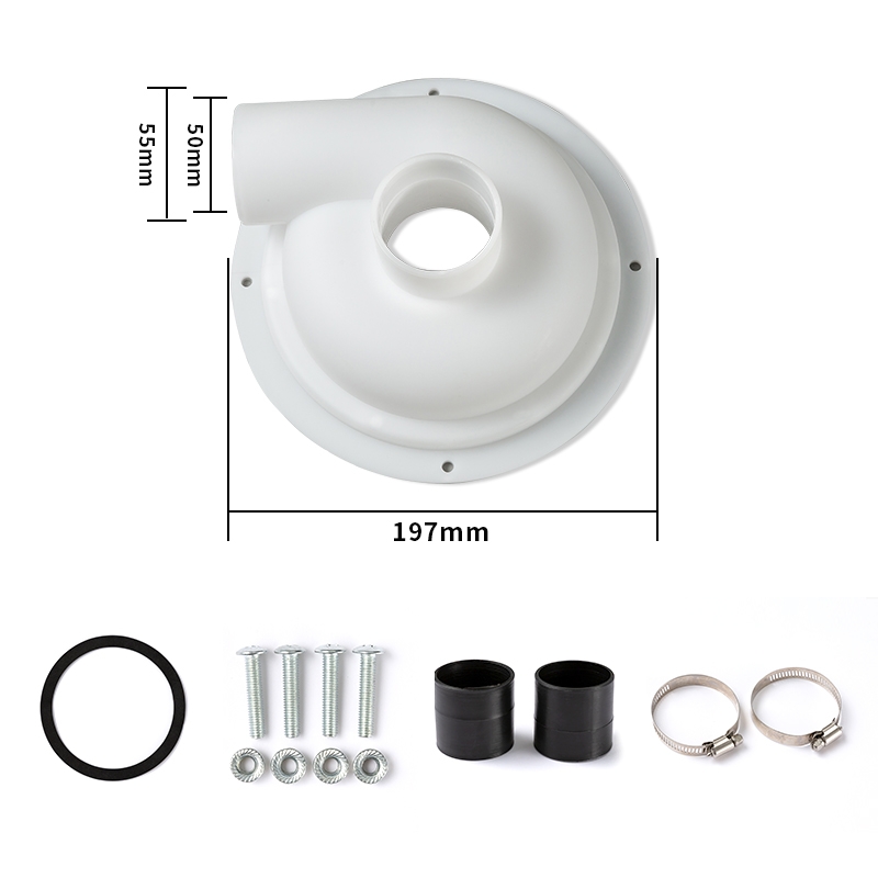 Cyclone for Vacuum Cleaner Powder Dust Collector Vacuum Cleaner For Woodworking Cyclone Separator Cover: Light Grey