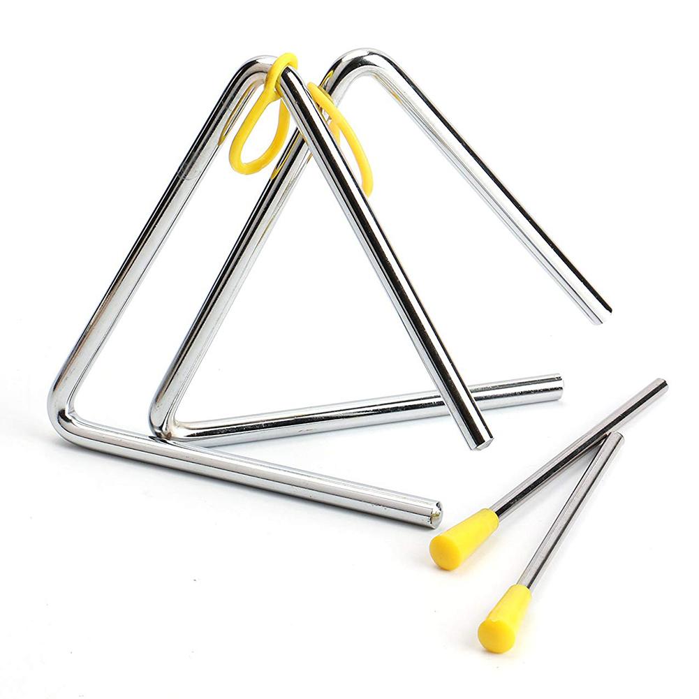 1Pc Triangle Orff Musical Instruments Band Percussion Educational Musical Triangolo For Children 4/5/6/7/8/ Inch For Kids