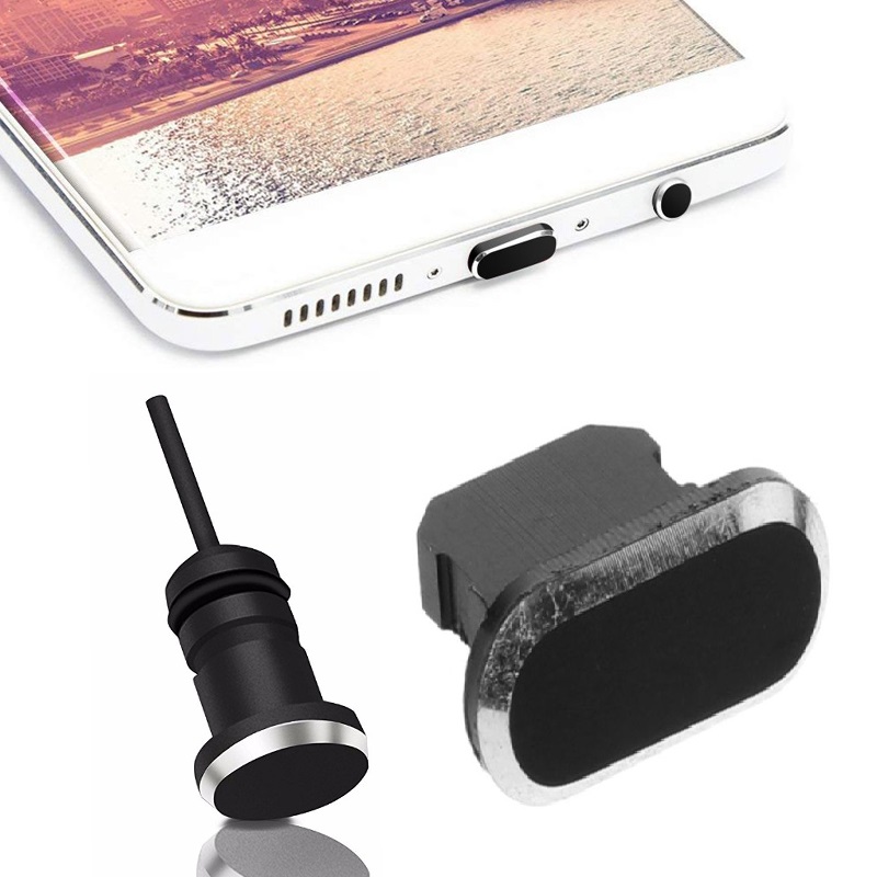 Metal 3.5mm jack hovedtelefon port anti støv stik til iphone 7 x 6s plus xs max prop cover telefon tilbehør oplader støv stik