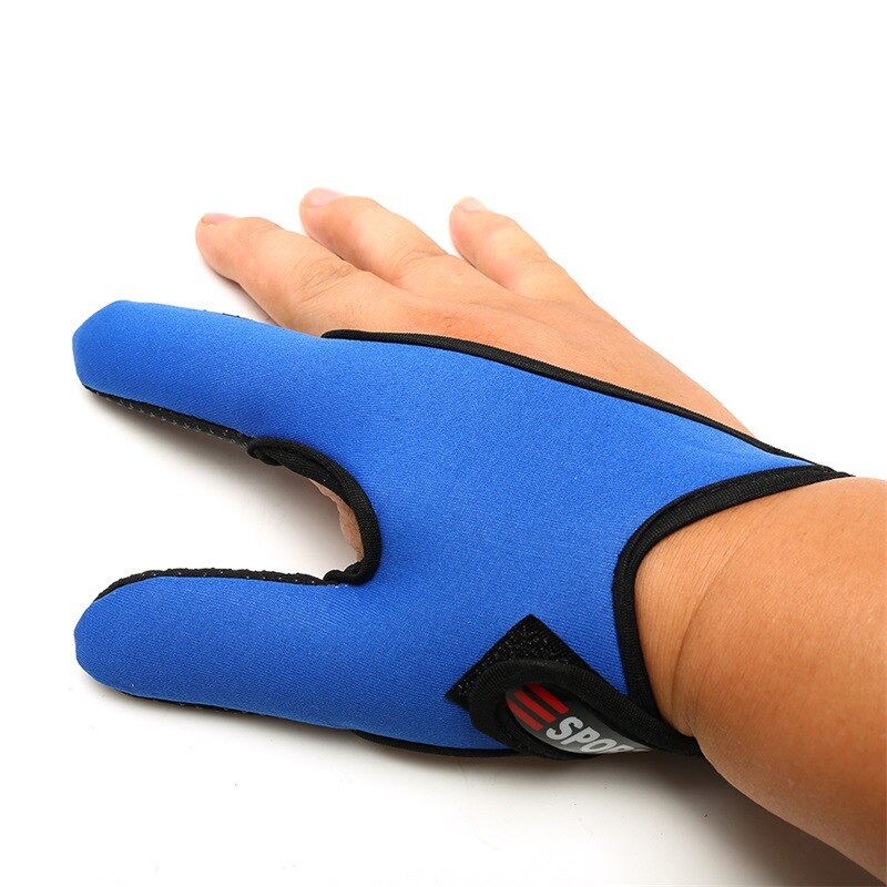 Gants de pêche en néoprène, demi-protection, antidérapant, Anti-coupure, deux cannes à doigts, pour attraper du poisson, accessoire d'extérieur, 1 pièces