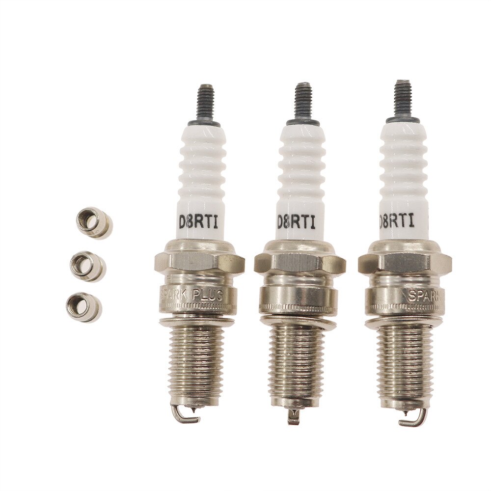 1 Uds. Bujía de iridio D8RTI D8TC para moto de cross de 125cc 150cc 200cc 250cc ATV China moto de cross Go Kart escúter motocicleta ATV Quads D8EA DR8EA X24ES-U X24ESR-U A8YC RA8YC S121XL 275 X4DC XR4DC