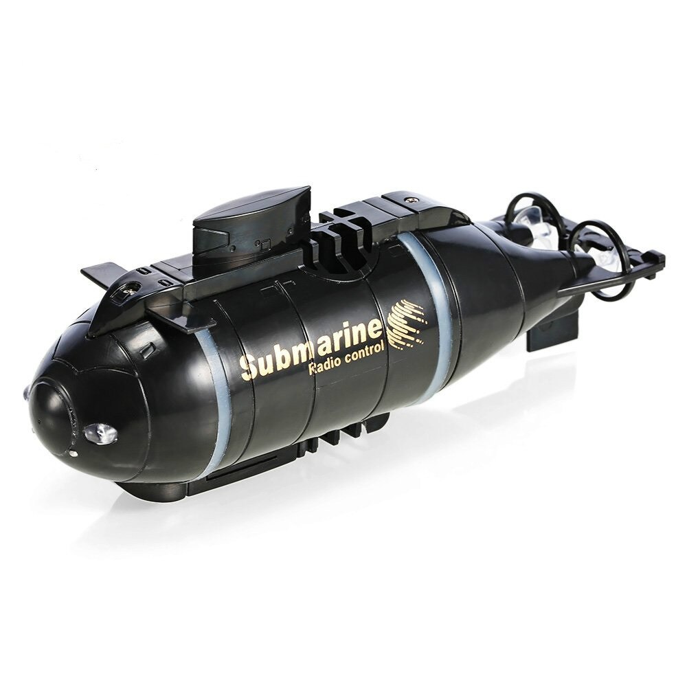 4ch radio fjernbetjening ubåd mini model båd kraftfuld rc vandlegetøj vandtæt beskyttelse surfbræt marine sejlbåd: 6 -vejs uden kasse