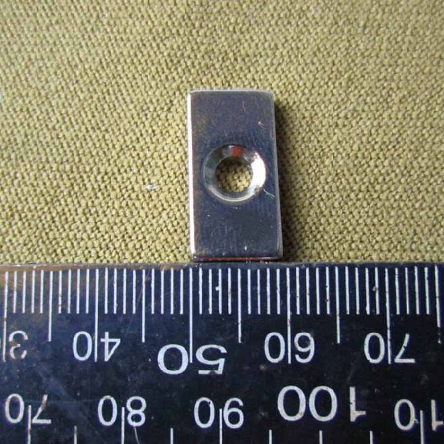 50 stks 20mm x 10mm x 3mm 4mm Gat N35 Super Zeldzame Aarde Sterke Blok Neodymium magneet 20*10*3 20x10x3-4