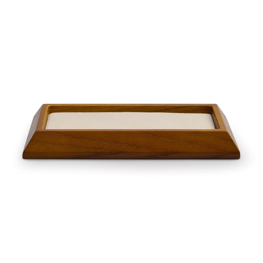 Oirlv Jewelry Display Wood Ring Pendant Tray Bracelet Display Stand Jewelry Storage Tray Ring Organizer Display: SM09003