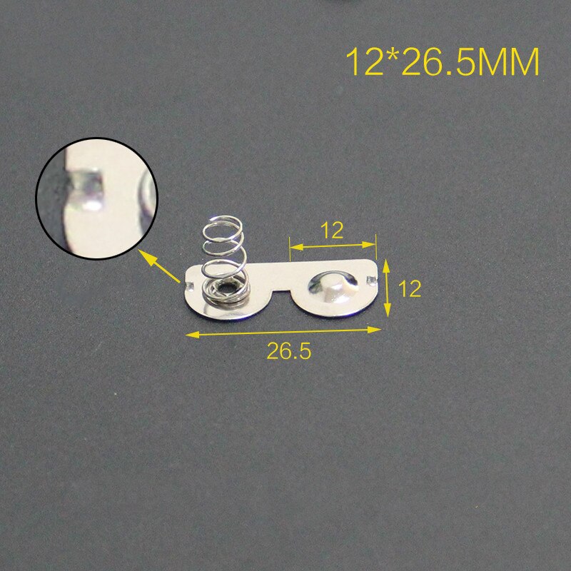 200PCS AA5 battery pack 12 * 12 / 26.5 / 27.5 / 28MM spring contact piece battery box positive and negative single pole