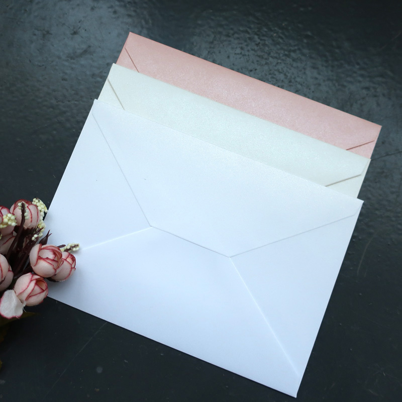 50pcs Pearl Color Envelope Invitation Envelope – Grandado