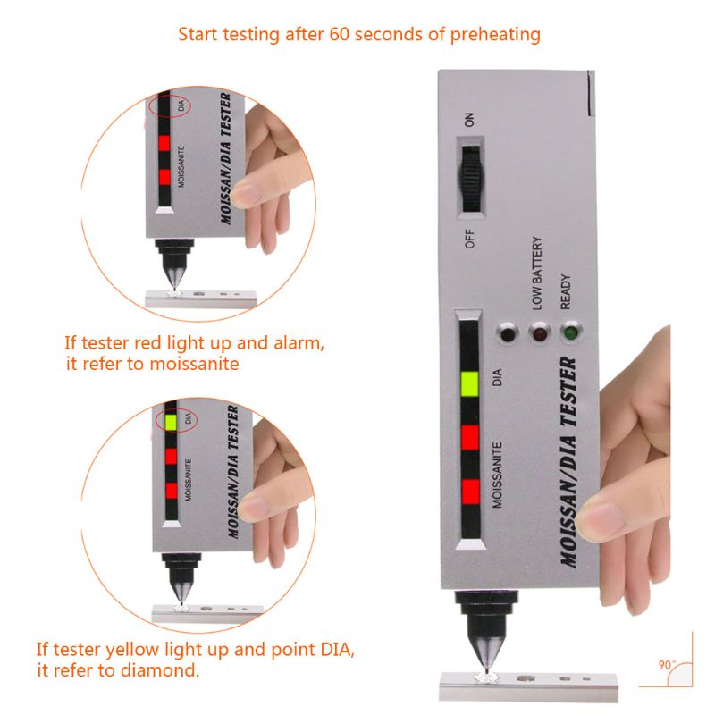 Sieraden Gereedschap Diamond Selector LED Moissanite Tester Hoge Nauwkeurigheid Detector Pen T4MD