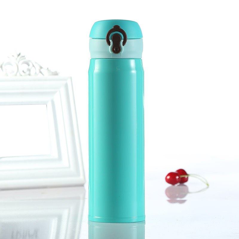 Thermos Cup Stainless Steel Thermo Mug For Tea Insulated Thermos Coffee Cup Termal Mug Auto Car Thermo Cups Vacuum Flask: Green
