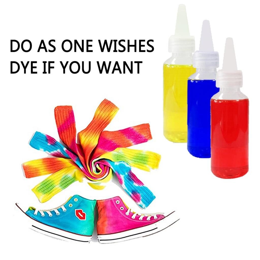 5 Kleuren Tie Dye Kit Voor Art Met Rubber Band Textiel Verven Diy Craft Stof Kleding Graffiti Koud Water Hand werk D5