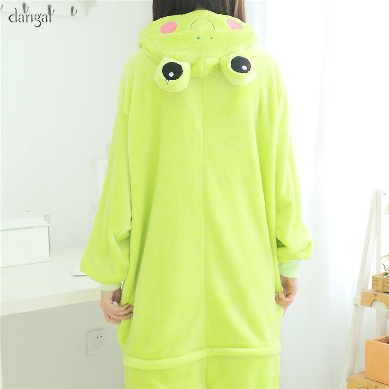 Kigurumi Green Frog Kigurumi Pajamas Animal One Piece Unisex Pajama kigurumi Pajama Bottoms Adult&Kids Frog Onesie Warm Soft2018: Adult / XL