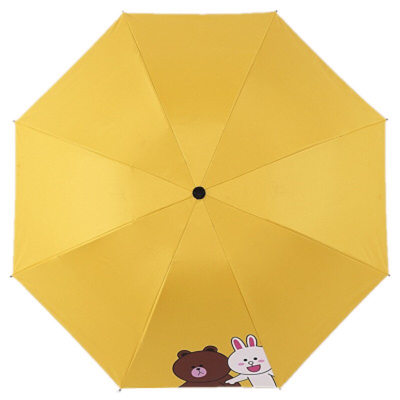 Geel Wind Art Paraplu Regen Vrouwen Vouwen Vouw Paraplu Kleine Winddicht Paraguas Chinese Luxe Paraplu Kind QZH396: Umbrella D