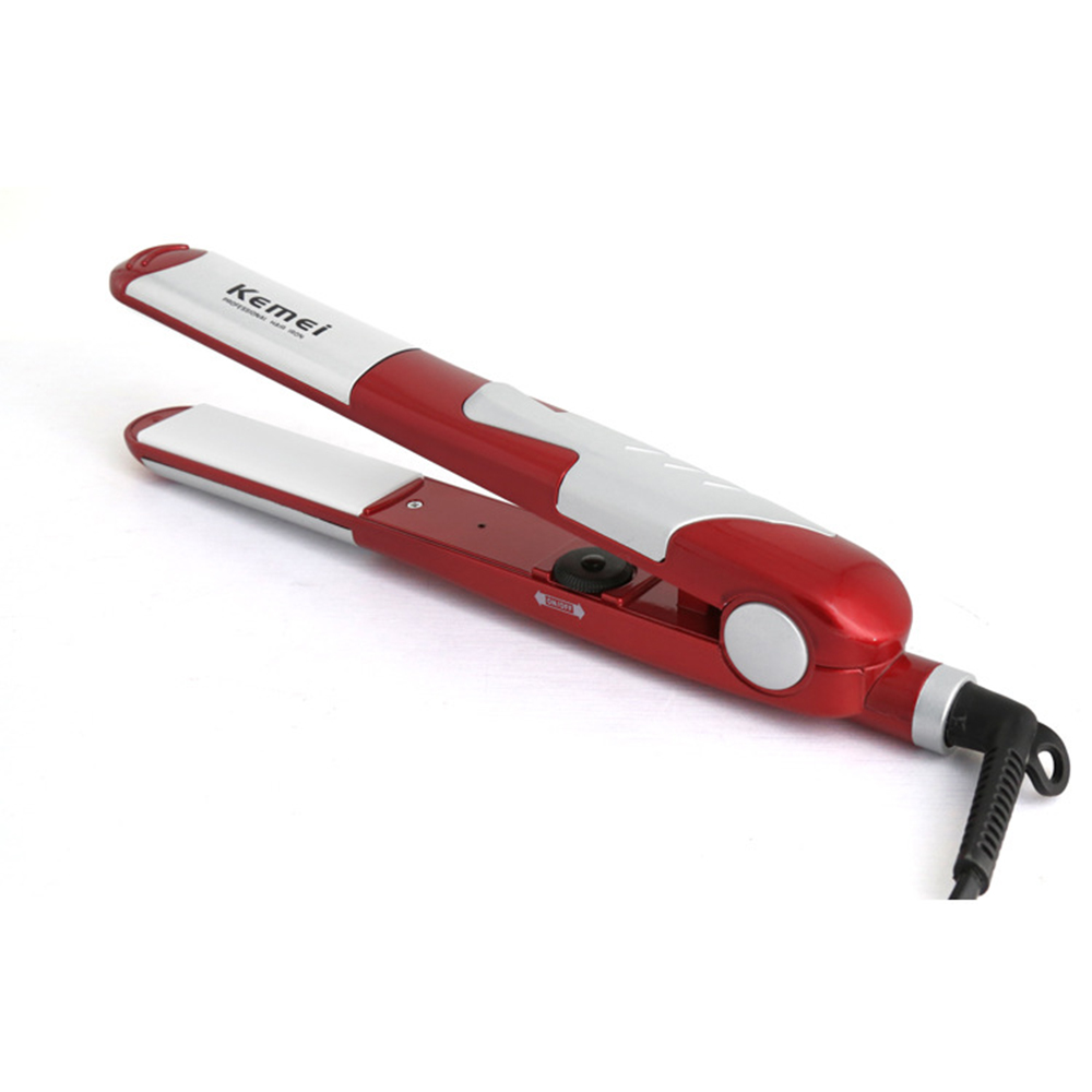 kemei electric hair straightener curler KM-1289 Hair Styler Electric straight iron hair iron Ceramic anion hair care