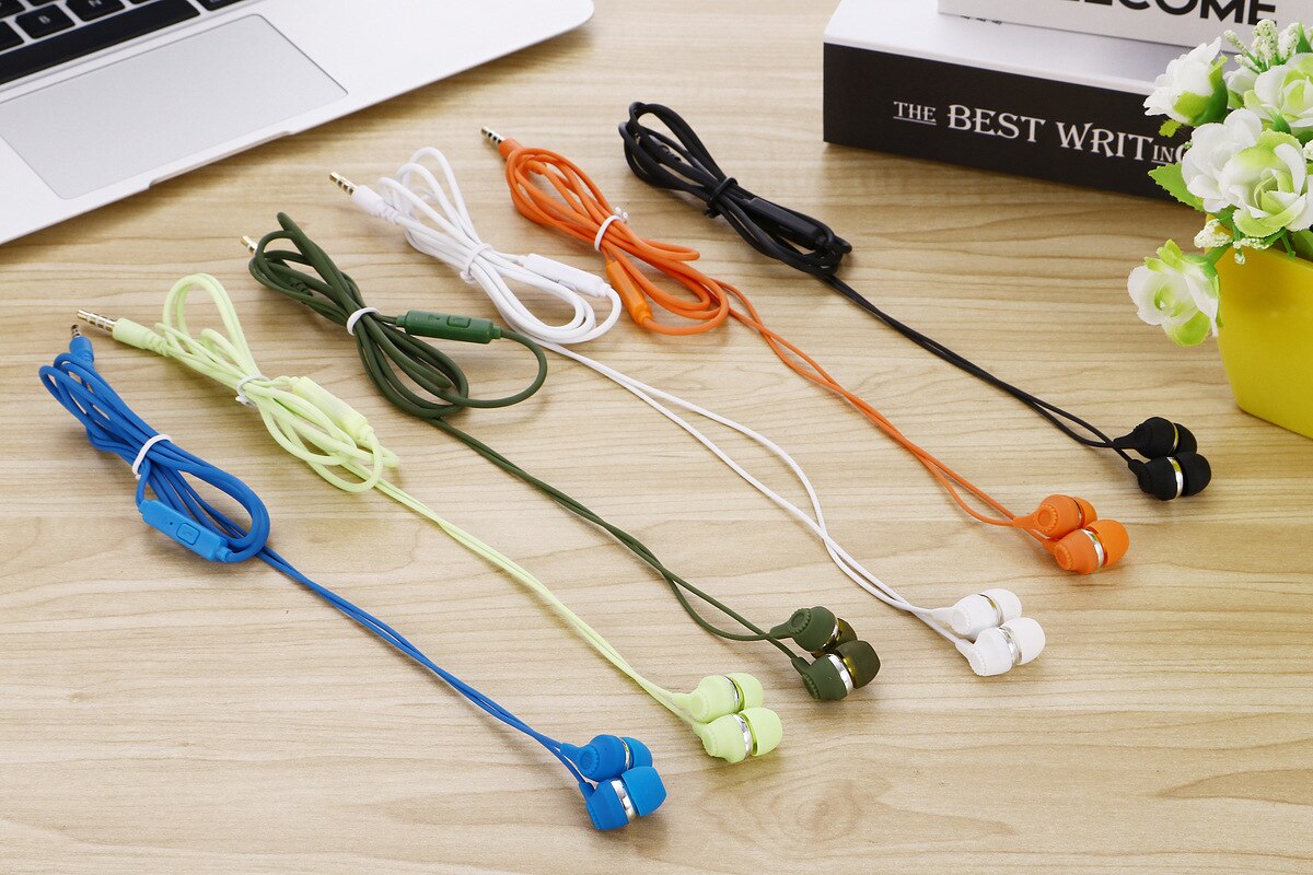 Stijl speciale aanbieding mobiele telefoon oordopjes voor apple mobiele telefoon oordopjes universele draad met tarwe  pa01