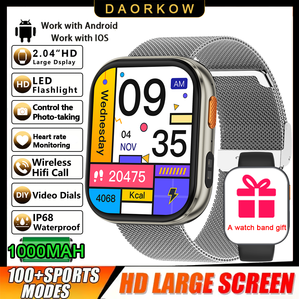 2026 T-REX3 NUOVO smartwatch alla moda, batteria da 1000 mAh, chiamata Bluetooth, modalità sportivo multiplo, adatto sia per uomini che per donne: Oro