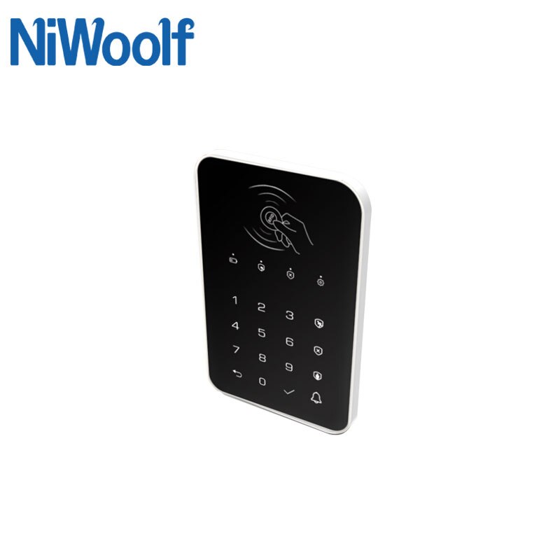 433MHz Wireless Touch Keyboard 2pcs RFID Card Arm Or Disarm Password Keypad For Smart Home Alarm Host Tuya Wifi GSM Alarm System