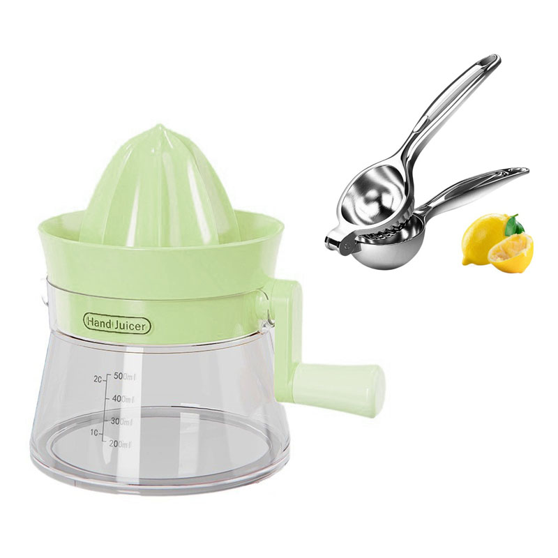 Manual Citrus Juicer Lemon Squeezer with Capacity Marking Max Extraction For Juice Squeezer Easy to Use and Clean Kitchen Tools: Dark Grey