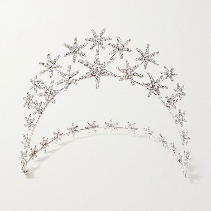 Stonefans Barocco di Cristallo stella Della fascia corona Hairband per Le Donne Bling Da Sposa Diadema corona di Capelli Dei Monili di Cerimonia Nuziale Accessorio: genere 2