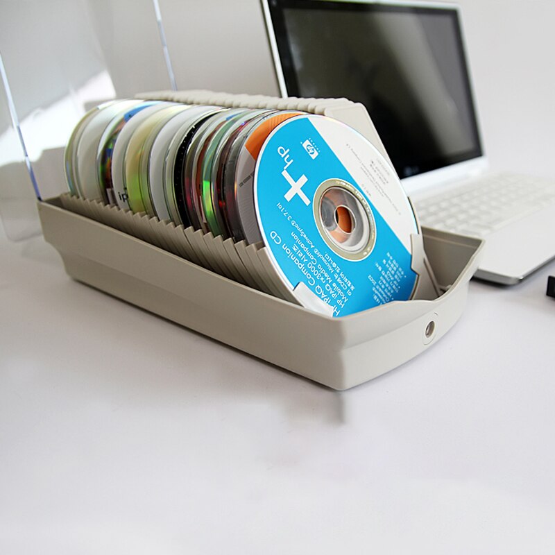 A Ausuky Anti-theft Lock Portable 50 Disc Capacity DVD CD Case for Car Media Storage CD Bag -20