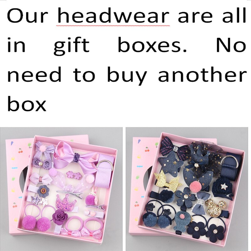 Children's Hair Accessories 18 Piece Set Girl Headdress Baby Korean Princess Super Fairy Cute Little Girl Hairpin Baby Hairpin