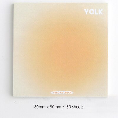 50 Sheets Cute Egg Gradient Memo Pad Posted It Sticky Notes Planner Sticker Notepad Office School Supplies Kawaii Stationery: 02