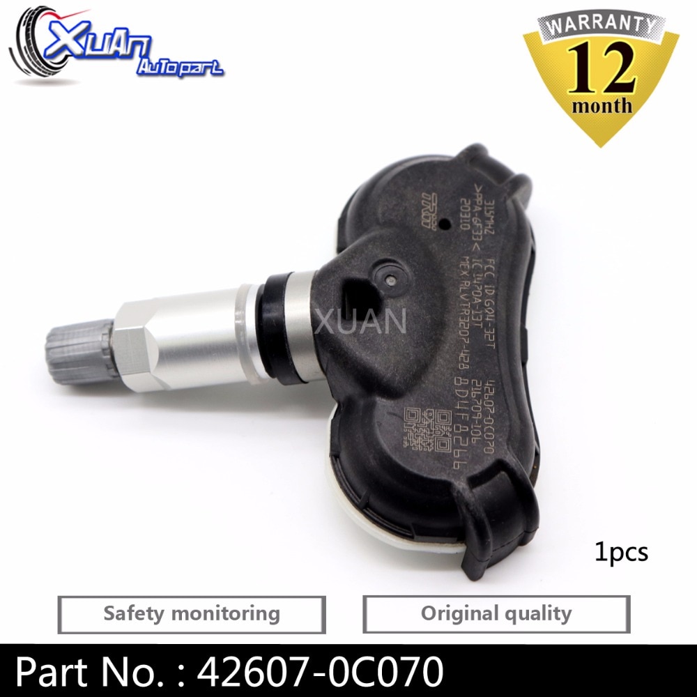 XUAN 1 PCS Bandenspanning Monitor Sensor TPMS 42607-0C070 Voor Toyota Sequoia Tundra Sienna 315 MHZ 426070C080