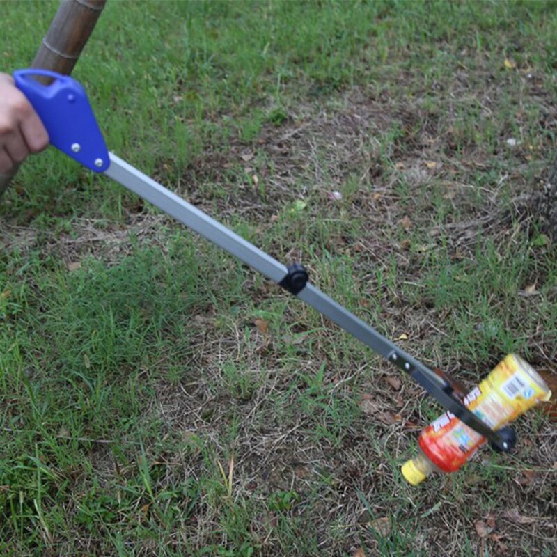 Folding Household Garbage Picker Alloy Trash Grabber Garbage Clip for Garden Leaves Waste Pick Up Tools Home Cleaning Supplies