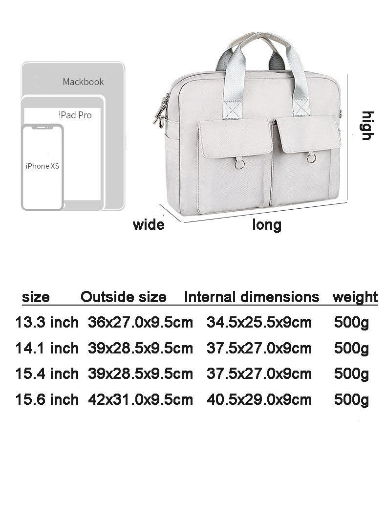 Maletín para ordenador portátil para hombre, bolsa de mensajero, para documentos