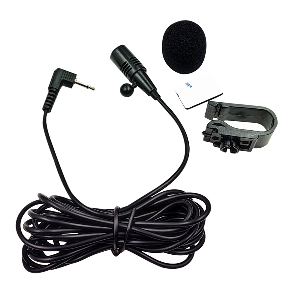 Microphone de voiture 2.5mm Clip Jack Plug micro stéréo Mini Microphone externe filaire 2 pôles Mono câble de voiture avec support mousse coupe-vent