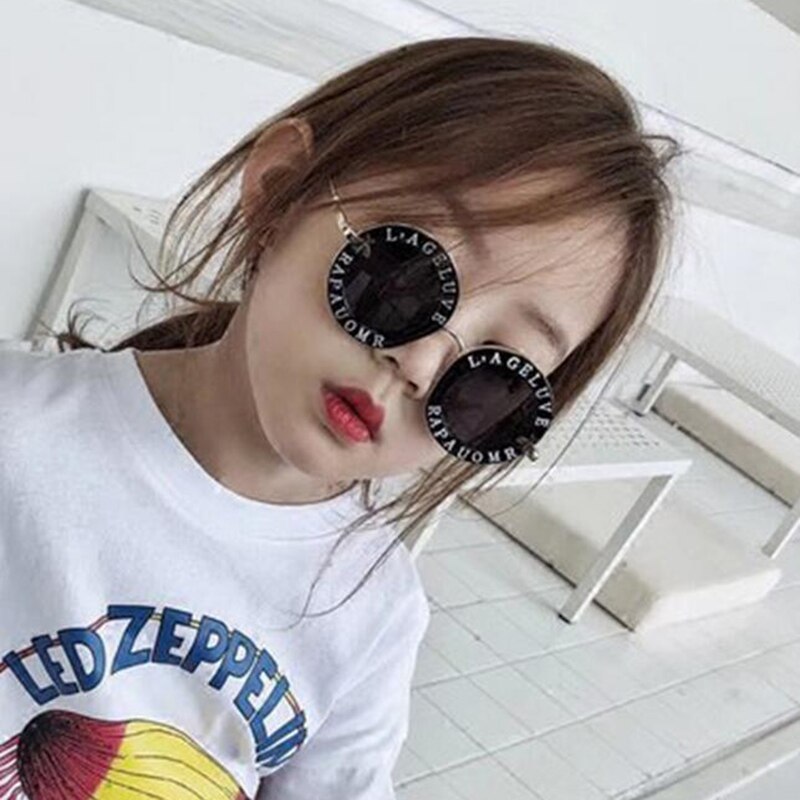 Steampunk Cartoon Kinderen Zonnebril Jongens Meisjes Luxe Vintage Kinderen Zonnebril Ronde Zonnebril Oculos Feminino Accessoires
