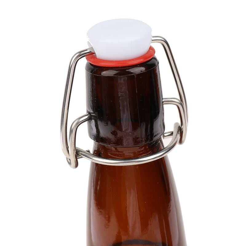 Botellas de cerveza de vidrio ámbar para elaboración casera con tapas abatibles, 330/500/1000ml