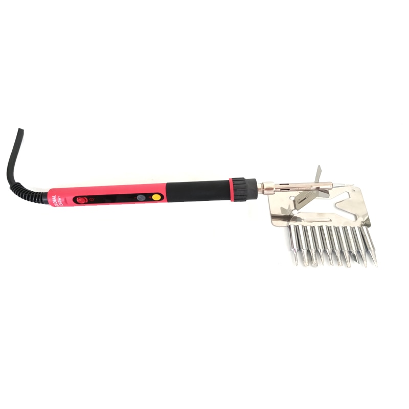 CXG E60WT E90WT E110WT Digital LCD Adjustable NC thermostat Electric soldering iron handle Welding repair +10pcs solder tip