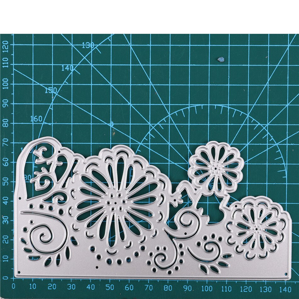 Eastshape Bloemen Frame Metalen Stansmessen Craft Sterft Scrapbooking Kaarten Maken Album Embossing Stencil Gestanst Decoratie: Default Title