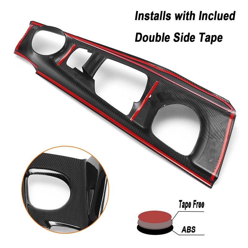 Console Gear Shift Box Lever Panel Cover Trim for Toyota CH-R CHR Right Hand Drive LHD Carbon Fiber Style
